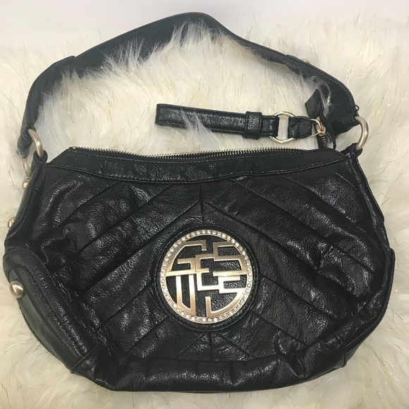 Guess Bags Guess Leather Shoulder Black Handbag Poshmark